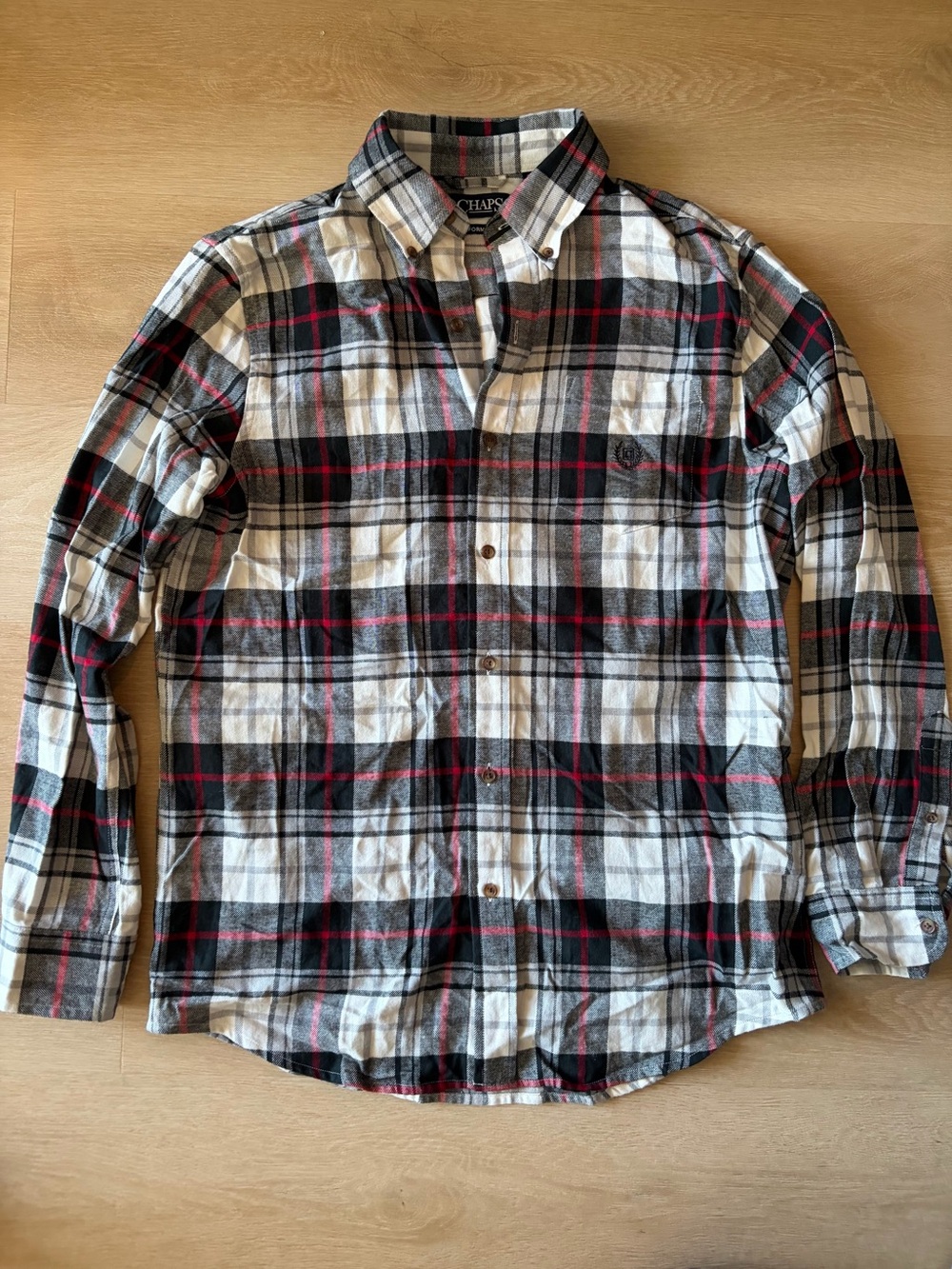 Chaps Performance Men’s Plaid Flannel Shirt Size M